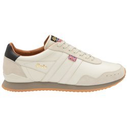 BUTY GOLA MADE IN ENGLAND 1905 MEN'S TRACK LEATHER 317 TRAINERS OFF WHITE
